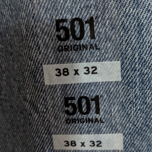 NEW Levis 501 Straight Leg Jeans 38x32 - Picture 5 of 6